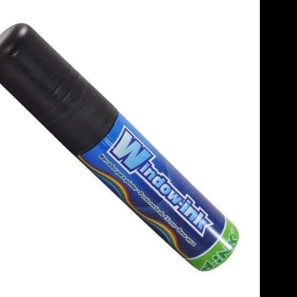 MARCADOR PVIDRIO EX. GRUESO WINDOW-INK NEGRO E.12C.360